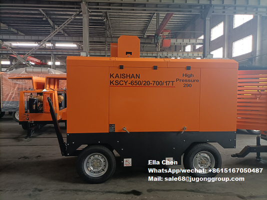 KSCY-650/20-700/17 18m3/Min 650CFM 20bar 17bar Draagbare roterende gas schroef luchtcompressor schroefcompressor