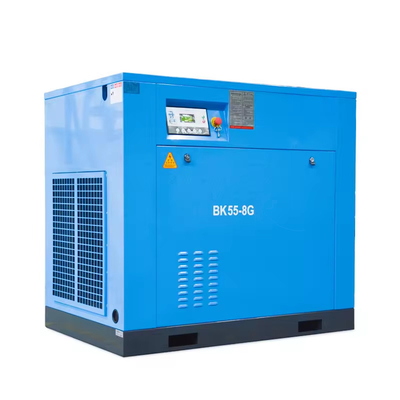 Elektrische 55kw 100 pk 10m3/min 8 bar luchtcompressor roterende gascompressor BK55-8G